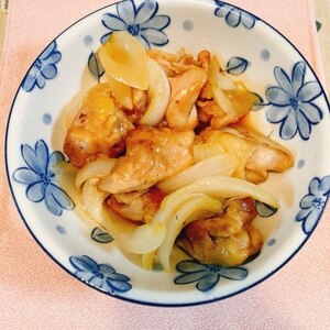 鶏むね肉と玉ねぎの照り煮